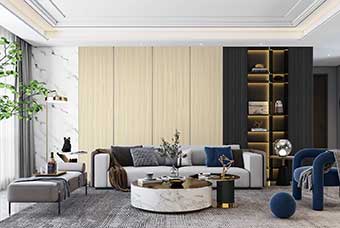兰州轻奢风格-客厅