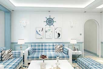 兰州地中海风格-客厅