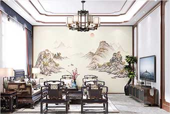 兰州森佰汇航空纤维墙咔（巴山蜀水）