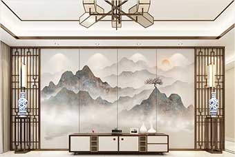 兰州森佰汇航空纤维（山水画系列）