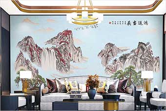 兰州森佰汇航空纤维墙咔（鸿运当头）